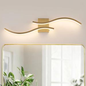 Bathroom Vanity Light Fixture, 31.5W 5CCT Dimmable Modern Led Bathroom Light Fixtures Over Mirror,Gold LED Vanity Lighting Bar for Bathrooms (Gold, 31.5inch)