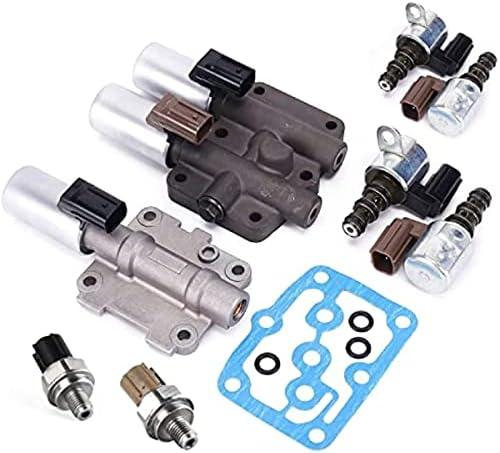 Compatibile with Accord Odyssey Pilot TL CL MDX Transmission Solenoid Kit 28250-P6H-024 28250-P7W-003 28400-P6H-013 28500-P6H-013 28600-RKE-004 28610-RKE-004