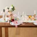 Pretty Jolly Pink Set Silk Satin Ribbon for Flower Bouquet 4 Rolls 1 Inch x 5Yd Handmade Frayed Fabric Ribbons for Gift Wrapping,Crafts,Baby Shower,Wedding Invitations,Hair Bows and Holiday Decor