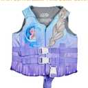 SwimWays Disney Princess Swim Trainer Life Jacket, US Coast Guard Approved Kids Swim Vest, Pool Floats & Life Jackets for Kids 33-55 lbs, Elsa, Small