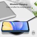 GiiYoon Silicone Case Compatible with Samsung Galaxy A15, Full Body Silky Soft Touch Phone Case with Camera Protection, Shockproof Cover with Microfiber Lining, Blue