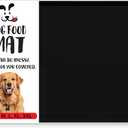 DogBuddy Dog Food Mat  Waterproof Dog Bowl Mat for Food and Water, Silicone Pet Feeding Mats for Floors, Non-Slip Placemat with High Edges for Dogs Bowls, Puppy Essentials (Small: 19"x12", Black)