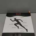 Hamstring Compression Sleeve (Pair)  Copper Thigh Support for Women & Men Relieve Groin Pull (Black, Medium)