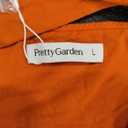 Pretty Garden Summer Orange Dress, L