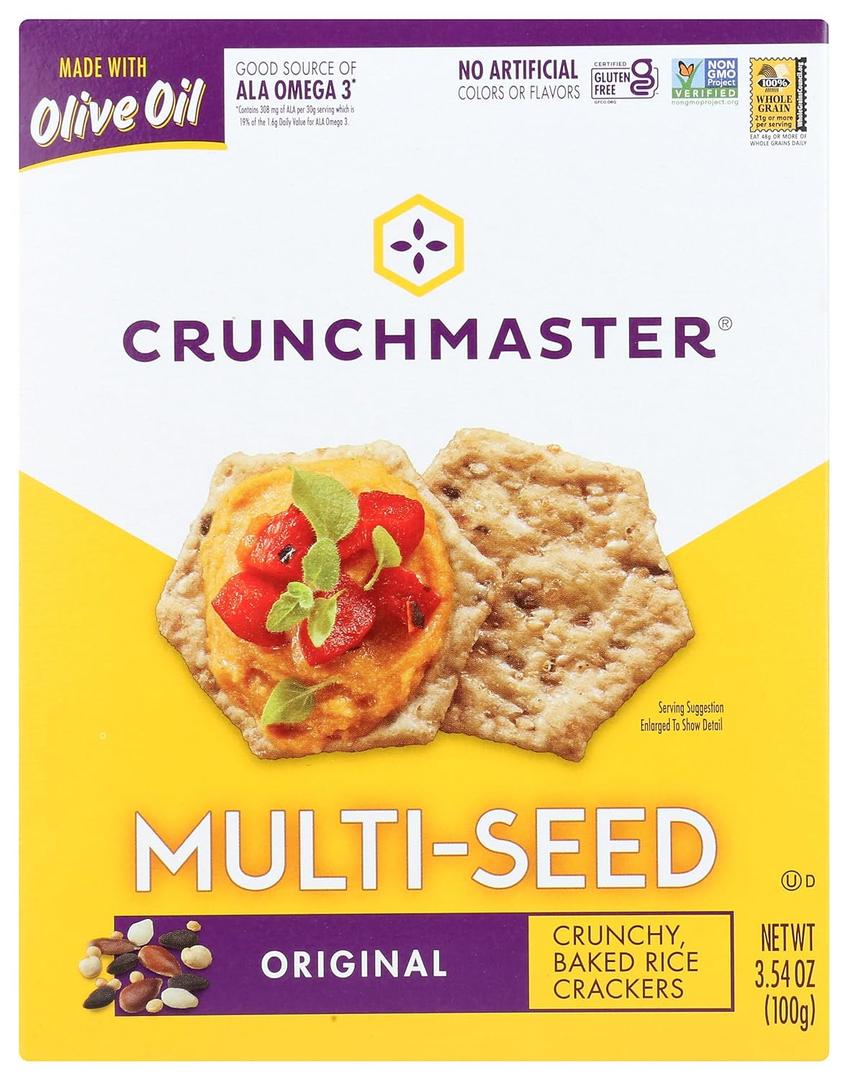 Crunchmaster, Crackers Multiseed Original, 3.54 Ounce (EXP 12/23/26)