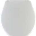 Mayfair Slow Close Round White Plastic Toilet Seat
