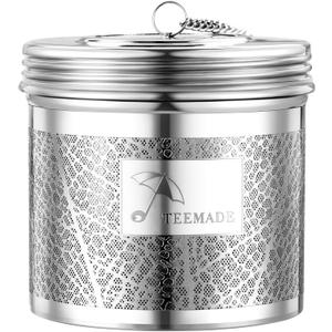 Extra Large Tea Infuser for Loose Tea & Spice Infuser for Cooking,304 Stainless Steel Tea Filters,Extra Fine Mesh Tea Strainers for Black Tea,Iced Tea,Herbs & Soup Etc
