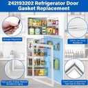 3627 242193202 Refrigerator Door Gasket Replacement Compatible with Frigidaire Kenmore FFTR1514RW1 FFHT1514QW0, Upgraded 242193202 Fridge Gasket Replace 3016406 PS8769012 Door Seal - Unbent