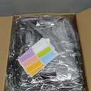 18 Packs Large Toy Storage Bags with Labels, Waterproof Clear Pvc Storage Bags for Toys, Travel Organizer Bags with Zipper Closure for Puzzles, Building Blocks, Kids' Books (BLACK)