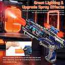 Spray Light Up Toy Gun with Sound Effects & Rotating Slide Display, Kids Toy Guns for Boys 3 4 5 6 7 Year Old for Indoor & Outdoor Play, Toddler Boy Toys Gifts for Birthday Halloween Christmas