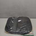 LONBET Laundry Basket with Lid, Made from Breathable Fabric | Aesthetic Clothes Hampers for Laundry with Side Handles & Sturdy Bamboo Frame (26 Gallons - Single, Black)