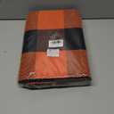 KILOCOCO Halloween Doormat 3'x5' Buffalo Plaid Rug Outdoor Rugs for Thanksgiving Washable Fall Doormat Layered Front Door Mat for Porch/ Farmhouse/ Entryway/ Patio Orange Rug Christmas Decor