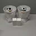 GGOYING Cordless Table Lamp Set of 2, 5400mAh Rechargeable Battery Powered Desk Lamp, 4-Level Brightness Dimmable Bedside Night Light for Bedroom Camping Balcony, White (2 Count (Pack of 1)