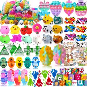 134 Pack Party Favors for Kids 3-5 4-8-12, Treasure Box Toys for Classroom Prizes, Pinata Filler, Goodie Bag Stuffers, Treasure Chest Carnival Prizes Bulk Toys