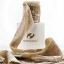 HUIHUANG Camel Velvet Ribbon - 2 inch Handmade Fring Ribbon Frayed Silk Velvet for Gift Wrapping, Flower Bouquets, Invitations, Christmas Decor, Wedding & Bridal Showers - 3 Yards