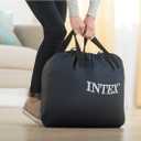 Intex 64489ED Queen Supreme Air-Flow Air Mattress: Fiber-Tech – Queen Size – Built-in Electric Pump – 20in Bed Height – 600lb Weight Capacity