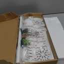 Christmas Decorations Merry Christmas Decor Snowflake Silver Shining Sign Farmhouse Wooden Winter Rustic Decor Vintage Holiday Block Tabletop for Home Kitchen Xmas