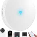 WiFi Wireless Doorbell Chime for Google Nest,Ring,Blink | Works with Google Home/Alexa. No Wiring/Subscription. 58 Ringtones & 5 Volumes. Ideal for Large Homes & Office,Shop,Garage
