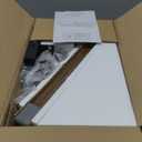 Evermagin 35" Coat Rack Wall Mount with Shelf, 4 in 1 Coat and Key Hanger with 13 Metal Hooks, Entryway Wall Mounted Shelf with Mail Holder for Living Room, Bedroom, Rustic Brown