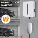 Charger Station Box Compatible with Tesla Gen 3 Wall Connector and ChargePoint EV Charger, Cable Organizer Holder Lock Cover Outdoor Rainproof, Snowproof, Dustproof, Theftproof, Rustproof