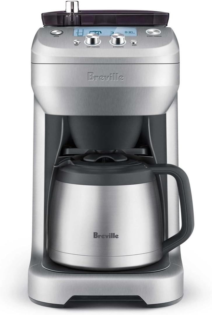 Breville BDC650BSS Grind Control Thermal Carafe, Brushed Stainless Steel
Grind and brew fresh coffee your way with drip coffee maker with built-in grinder and adjustable grind and strength settings