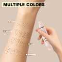 Freckle Stamp, Freckle Pen Waterproof, Natural Faux Freckles Maker, Lifelike Magical Fake Freckles for Sunkissed Makeup, Long Lasting, Quick Dry 2# Medium