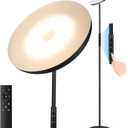 Floor Lamp, Upgraded 40W 4000LM Super Bright Torchiere LED Floor Lamps for Living Room, Stepless Dimmable Color Temperature 2700K-6500K with Remote & Touch Control, Standing Light for Bedroom Office