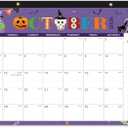 4 x 2026 Desk Calendar - 2026 Calendar from January 2026 to December 2026, 12" x 17", 12 Monthly Desk Calendar with Protector Corner- Holiday Design