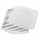 Progressive Prep Solutions by Progressive Microwavable Fish and Veggie Steamer, Steam Vent, Vegetable Steamer, BPA FREE, Dishwasher Safe