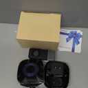 Wireless Doorbell 2 Receivers 2 Push Buttons, PHYSEN Waterproof Door Chime Kit Operating at 1300-ft, Adjustable 58 Melodies & 5 Volume Levels LED Strobe, Door Bell for Home Office Classroom, Black