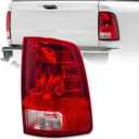RANSOTO Right Tail Light Compatible with Dodge Ram 1500 2500 3500 Classic 2009-2018 Passenger Side Rear Taillight Brake Lamp with Bulb Replaces CH2819124