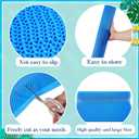 2 Rolls Swimming Pool Ladder Mat Non-Slip with Hollow Design - 24x36Inch Pool Step Mat for Above Ground/Inground Swimming Pool Steps(Blue)