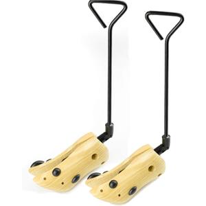 wonuu Men's & Women's Wooden Boot Stretcher for Cowboy Boots Professional Boot Width Shapers for Hiking Work Boots