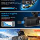 Dash Cam 4K Front, Ultra HD Dash Camera for Cars, 1.47''IPS Screen Mini Car Camera with APP Control, Built-in Wi-Fi & G-Sensor, 24H Parking Mode, Night Vision, WDR, Loop Recording, Support 256GB Max