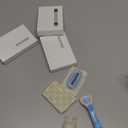 Amazon Basics 5-Blade Razor Handle for Women, Includes 12 Cartridges and Shower Hanger, 14 Piece Set, Blue