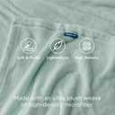 Bedsure GentleSoft Sage Green Fleece Blankets Queen Size - 280GSM Soft Lightweight Plush Cozy Blanket for Bed, Sofa, Couch, Travel, Camping