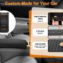 Center Console Armrest Cover for 2004-2009 Toyota Prius, PU Leather Middle Console Lid Protector Arm Rest Cushion Anti-Scratch Thick Pad, Black