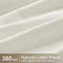 MIULEE Pinch Pleated Thick Linen Curtains 102 Inches Long 2 Panels for Living Room Bedroom, Linen Texture Pleat Drapes Memory Trained Light Filtering Neutral Ivory Cream Farmhouse Window Curtains
