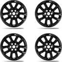 18 Inch Gloss Black Wheel Skins Compatible with 2018-2024 Chevrolet Traverse Limited, Fits OEM Alloy Wheel #85521801, #23165675, #84651153, Snap-On Wheel Covers 4 Pack