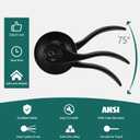 1 Pack Entrance Door Handle, Matte Black Reversible Door Lever Perfect for Interior Door and Closet, Traditional Wave Style Keyed Entry Door Lock - Keyed Alike