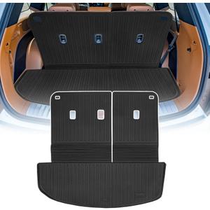 Cargo Liners Backrest Mat for Hyundai Palisade Accessories 2026 with Hook&Loop Rear Trunk Mat Rear Seat Back Cover Protector All Weather Anti-Slip Split Dog Liner