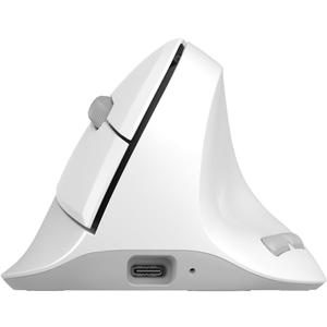 DELUX Wireless Ergonomic Vertical Mouse for Small Hands, Rechargeable Vertical Mouse, Lightweight, 4000DPI, 6 Buttons, 2.4G+BT5.2 Dual-mode for Carpal Tunnel, for Window, MacOS, Laptop (M618AIR-White)
