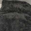 Dog Crate Bed Waterproof Deluxe Plush Dog Beds with Removable Washable Cover Anti-Slip Bottom Pet Sleeping Mattress for Large, Medium, Jumbo, Small Dogs, 23 x 17 inch, Black