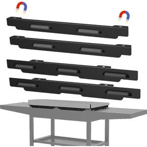 2 x Magnetic Wind Blockers for Blackstone 36" Wind Guards, 1565 Stainless Steel Wind Screens Compatible with Griddle Rear Grease Cup Hood, Valentines Day Grilling Gifts for BBQ Lover