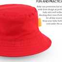 JANGANNSA Cotton Baby Sun Hat Infant Toddler Boys Girls Bucket Hats Summer Sun Protection Kids Beach Caps