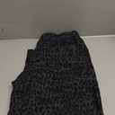 GRAPENT Barrel Jeans for Women Trendy High Waisted Pull On Wide Leg Cropped Leopard Cheetah Print Stretchy Denim Pants (XX-Large)