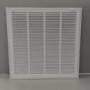 Fits 18x18 Duct Opening | Steel Return Air Filter Grille by Handua [Removable Door] for 1-inch Filters | Vent Cover Grill | White | HVAC Cold Air Intake Grille | Out Dim: 20 5/8"W X 20 5/8"H