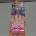 Barbie Rhythmic Gymnast Blonde Doll (12-in/30.40-cm) with Colorful Metallic Leotard, 2 Clubs & Ribbon Accessory, Great Gift for Ages 3 Years Old & Up