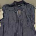 Tommy Hilfiger Women's Cap Sleeve Collared Waist Pleating A-Line Midi Shirt Dress (16)