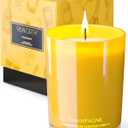 96NORTH | Pure Champagne Candle | 100% Natural Soy Wax | One Wick Jar Candle | Natural Fragrance Technology | Non Toxic | Up to 35 Hours Burning Time | Aromatherapy Gift for Men and Women